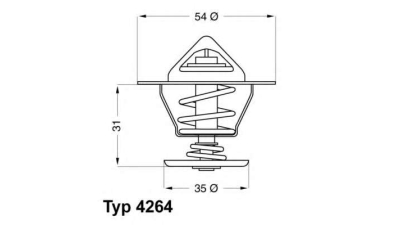 Termostat Vw Golf 3 Vento Audi 80 A6 Seat Cordoba 87°C 