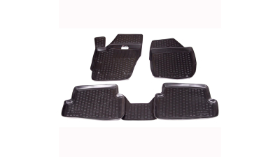 Set covorase auto din cauciuc Skoda Fabia 2 2007- , presuri tip Tavita BestAutoVest, 4 buc.