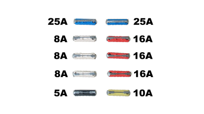 Set 10 sigurante auto Automax fuzibile cilindrice 5-25A