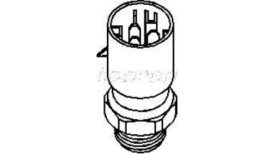 Termocupla radiator Opel Astra F, Vectra B, Corsa A Comutator ventilator radiator, M22 cu 3 poli