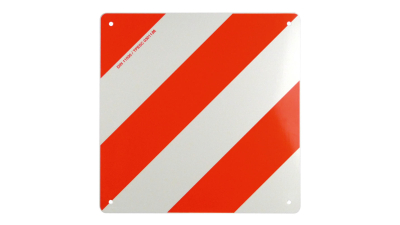 Placa reflectorizanta semnalizare gabarit depasit, din metal, Carpoint, 42,3 x 42,3 cm , CARGO