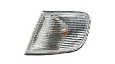 Lampa semnalizare fata Audi 100 (C4), 12.1990-05.1994, Alba , fara suport bec , omologare ECE , parte Fata, 4A0953049B; 4A0953049E; 4A095349B, partea Stanga, tip bec PY21W