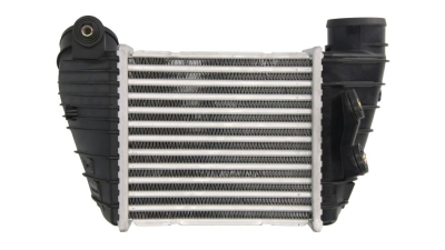 Intercooler Audi A3 (8L), 08.1998-06.2003, TT, 08.1998-06.2006, motor 1.8 T, benzina, cutie manuala, cu/fara AC, aluminiu brazat/plastic, 183x174x85 mm, Valeo, dreapta 