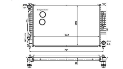 Radiator racire Best Auto Vest 132408A5