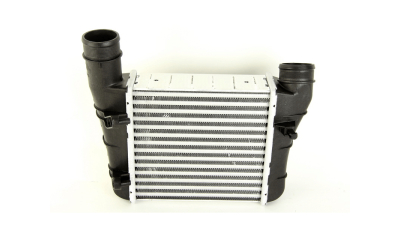 Intercooler Audi A4 (B6), 04.2001-2004, motor 1.9 TDI 74kw, diesel, cutie manuala, cu/fara AC, aluminiu brazat/plastic, 220x215x62 mm, 