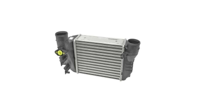 Intercooler Audi A4 (B6), 10.2000-10.2004, A4 (B7), 10.2004-03.2008, motor 1.8 T, benzina, cu/fara AC, aluminiu brazat/plastic, 215x193x65 mm, J.Deus, 