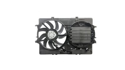 GMV radiator electroventilator Audi A4 (B8), 2008-2015, A4 Allroad, motor 2.0 TDI, diesel, OEM/OES, 400 W; 385 mm; 2 pini