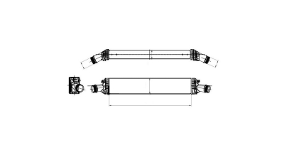 Intercooler Audi A4 (B8), 04.2008-05.2010, motor 3.0 TDI 155/176kw, diesel, cutie automata, cu/fara AC, aluminiu brazat/plastic, 720x140x80 mm, Behr/Hella, 