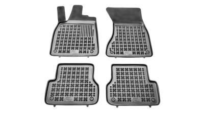 Set covorase auto din cauciuc Audi A6 (C7), 01.2011-, presuri tip tavita marca Rezaw Plast