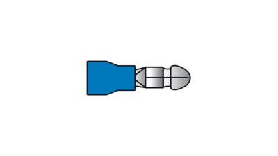 Set 10 papuci electrici Carpoint tip 550 tata 4,96 mm , lungime 20,7 mm , albastru