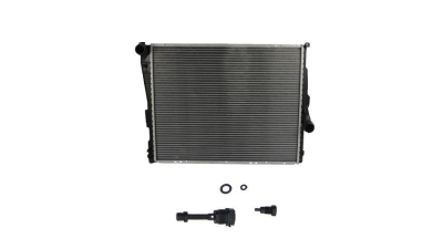 Radiator racire BMW Seria 3 E46, 01.1998-07.2006, 316i, motor 1.6, 77 kw, benzina, 3.0 d, 150 kw, diesel, 330d/xd/cd cutie automata, cu/fara AC, 580x442x27 mm, Koyo, aluminiu brazat/plastic 