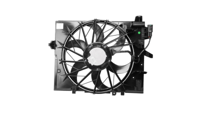 GMV radiator electroventilator BMW Seria 5 E60/E61, 2003-2010, 520i, motor 2.2 R6/2.5 R6, 530i, 3.0 R6, benzina, 400 W; 490 mm; 3 pini