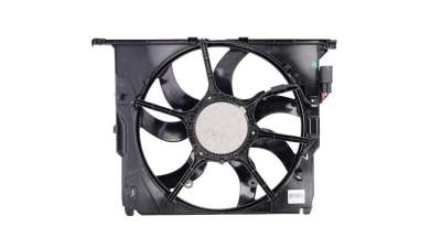 GMV radiator electroventilator BMW Seria 5 F10/F11, 2010-2017, 528i, motor 2.0 T, benzina, 600 W; 500 mm; 3 pini