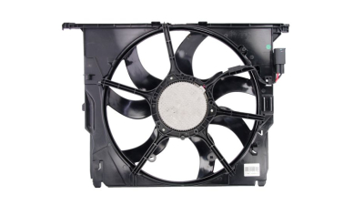 GMV radiator electroventilator BMW Seria 5 F10/F11, 2010-2017, 523i/528i, 530i, motor 3.0 R6, benzina, 600 W; 500 mm; 3 pini