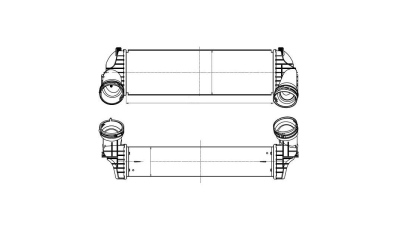 Intercooler BMW X5 E70, 02.2007-2013, motor 3.0 d, diesel, 3.0 R6 T, benzina, cu/fara AC, aluminiu brazat/plastic, 524x158x105 mm, SRLine, 