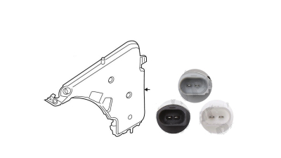 Rezervor spalator parbriz Bmw Seria 1 (F20), 08.2011-06.2015; Seria 1 (F20), 05.2015-; Seria 3/3 Gt (F30/31/34/35), 01.2012-, vehicule fara Motoras Spalator faruri, cu capac, cu 2 pompe spalator, cu senzor nivel lichid