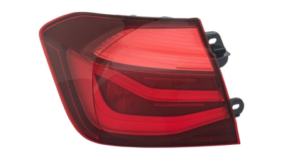 Stop, lampa spate BMW Seria 3 (F30/F80), 08.2015-12.2019 model M-SPORT, SEDAN, partea Stanga, HELLA, LED; fumuriu; exterior; fara marcaj 'BMW'