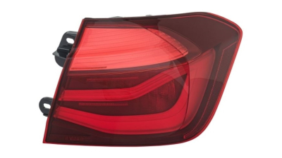 Stop, lampa spate BMW Seria 3 (F30/F80), 08.2015-12.2019 model M-SPORT, SEDAN, partea Dreapta, HELLA, LED; fumuriu; exterior; fara marcaj 'BMW'