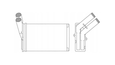 Radiator Incalzire Citroen ZX, 03.1991-10.1997, Xsara, 04.1997-2004 diesel, benzina, tip Valeo, aluminiu mecanic/plastic, 234x152x42 mm, SRLine