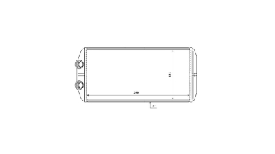 Radiator Incalzire Citroen Berlingo, 10.2006-2018, motor 1.6, benzina, 1.6 HDI, diesel, aluminiu brazat/aluminiu, 290x130x27 mm, SRLine