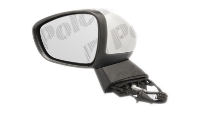 Oglinda exterioara Citroen C4 (B7), 09.2010-, Citroen Ds4, 06.2011- , partea Stanga, culoare sticla crom, sticla convexa, carcasa grunduita, cu incalzire, ajustare electrica, 1607024580; 8154EH; 8154QY