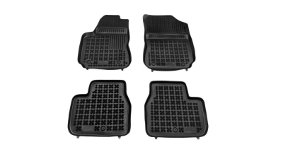 Set covorase auto din cauciuc Citroen C4 Cactus, 07.2014-05.2018, negru, presuri tip tavita, Rezaw 201228, Aftermarket