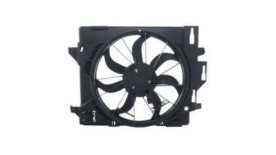 GMV radiator electroventilator Chrysler Voyager, 2008-2015, motor 3.8 V6, benzina, cu AC, 470; (2 +2) pini