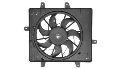 GMV radiator electroventilator Chrysler PT Cruiser, 2000-2010, motor 1.6, 2.0; 2.4 benzina, cu AC, 170 W; 420 mm; 3 pini