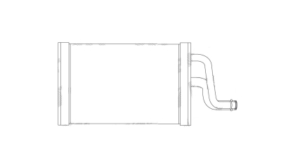 Evaporator aer conditionat Chrysler Pacifica 2016-, 245x130x48mm, material Rezervor aluminiu, fagure aluminiu brazat, BestAutoVest 24V2P8-1