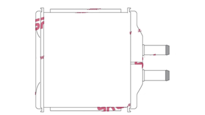 Radiator Incalzire Chevrolet Aveo (T250), 03.2006-2011, motor 1.2, 1.4; 1.5; 1, 6 benzina, aluminiu brazat/aluminiu, 194x150x24 mm, SRLine