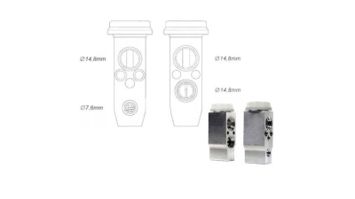 Supapa expansiune clima BAV, Chevrolet Aveo/Kalos (T200), 2003-2006, Kalos (T200), 2003-2006, motor 1.4 benzina