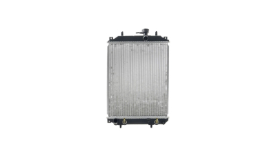 Radiator racire Daihatsu Charade, 03.2003-08.2007, Cuore, 03.2003-08.2007, 0,7 43kw; 0.7 T 35/47kw; 1,0 43/45kw Benzina, Manual, Cu/fara AC , diametru intrare/iesire 25/25mm, 328x400x16, Cu lipire fagure prin brazare Aftermarket