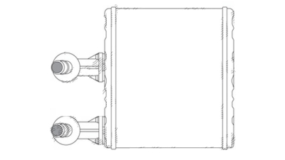 Radiator Incalzire Nissan Almera, 10.1995-12.1999, motor 1.4, 1.6; 2, 0; benzina, 2.0 d, diesel, fara conducte, aluminiu brazat/aluminiu, 151x191x26 mm, 