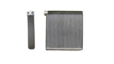 Evaporator aer conditionat Nissan Juke (F15), 2010- motor 1.5 dci, diesel; 1.6, benzina, full aluminiu brazat, 225x255x40 mm, iesire 11, 6 mm, intrare 14, 6 mm, tehnologie cu curgere paralela, 