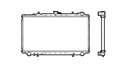 Radiator racire Nissan Primera, 06.1990-10.1996, motor 2.0 d, 55 kw, diesel, cutie manuala, 710x360x23 mm, aluminiu/plastic, 