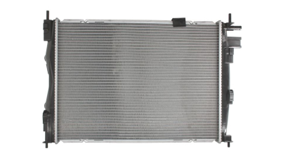 Radiator racire Nissan Qashqai (J10), 02.2007-12.2013, motor 2.0 dci, 110 kw, diesel, cutie manuala/automata, cu/fara AC, 590x451x34 mm, Valeo, aluminiu/plastic 