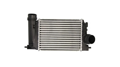 Intercooler Nissan Qashqai (J11), 02.2014-, motor 1.5 dci, diesel, X-Trail, 06.2015-, motor 1.6 DIG-T, benzina, cu/fara AC, aluminiu brazat/plastic, 282x27x62 mm, SRLine, 