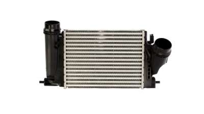 Intercooler Nissan Qashqai (J11), 02.2014-, X-Trail, 02.2014-, motor 1.6 dci 96kw, diesel, cu/fara AC, aluminiu brazat/plastic, 282x218x64 mm, Valeo, 