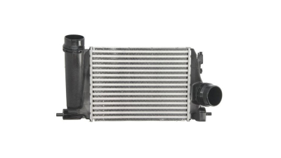 Intercooler Nissan Qashqai (J11), 02.2014-, motor 1.2 DIG-T 85kw, benzina, cu/fara AC, aluminiu brazat/plastic, 282x218x50 mm, Valeo, 