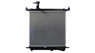 Radiator racire Nissan Note, 06.2013-, motor 1.2, 59 kw; Note, 06.2015-, motor 1.2, 56 kw LPG, benzina, cutie manuala, cu/fara AC, 445x400x16 mm, Koyo, aluminiu brazat/plastic 