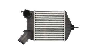 Intercooler Fiat Punto (188), 06.2003-10.2005, motor 1.9 JTD 74kw, diesel, cutie manuala, cu/fara AC, aluminiu brazat/plastic, 204x191x62 mm, OEM/OES, 