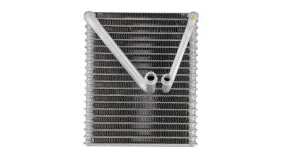 Evaporator aer conditionat Fiat Punto (188), 2003-2010 motor 1.2, 1.4; 1, 8 benzina; 1.3 JTD, 1.9 D/JTD, diesel, full aluminiu brazat, 205x240x58 mm, iesire 15, 4 mm, intrare 18, 2 mm, tehnologie cu curgere paralela, 