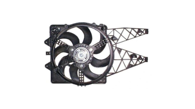 GMV radiator electroventilator Fiat Bravo (198), 2007-2014, motor 1.4 T-Jet/1.4 TB Multiair, benzina, 404 mm; 2 pini