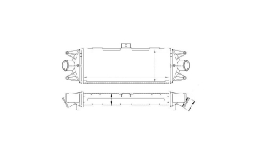 Intercooler Iveco Daily, 05.2006-2014, motor 2.3 TD, 3.0 TD, diesel, cutie manuala, cu/fara AC, aluminiu brazat/plastic, 475x187x64 mm, 