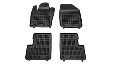 Set covorase auto din cauciuc Fiat 500x, 04.2015-, negru, presuri tip tavita, Rezaw 201518, Aftermarket