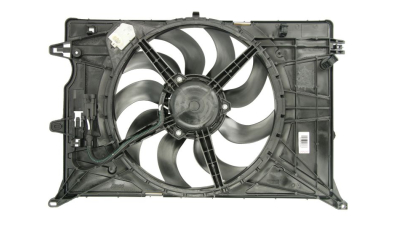 GMV radiator electroventilator Fiat 500X, 2014-, motor 1.4 Multiair, benzina, 1.6 MultiJet, 2.0 MultiJet, diesel, OEM/OES, 406 mm; 2 pini