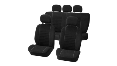 Huse scaune Vw Golf 5 set huse auto fata si spate Value gri cu negru