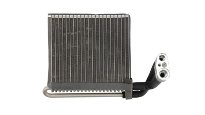 Evaporator aer conditionat Ford Focus RS II/ST II, RS500 II, 2004-2011 motor 2.5 T, benzina, full aluminiu brazat, 196x224x58 mm, iesire 11, 6 mm, intrare 14, 4 mm, tehnologie cu curgere paralela, 