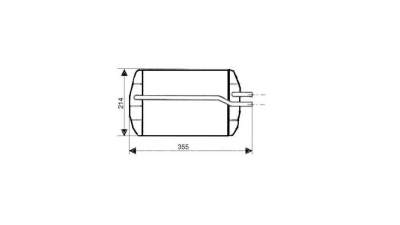 Radiator Incalzire Ford Fiesta, 08.1995-01.2002, diesel, benzina, aluminiu brazat/aluminiu, 245x205x21 mm, SRLine