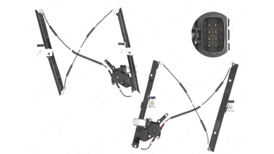 Macara geam Ford Mondeo (B4y/B5y/Bwy), 10.2000-03.2007, usa fata, Dreapta, cu 8 pini, cu motoras